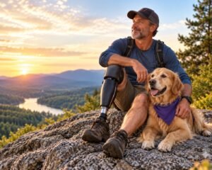 Amputee mindset focused on resilience, strength, and recovery after limb loss