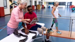 Amputee creating a personalized wellness plan after limb loss for a healthier and more balanced daily life.