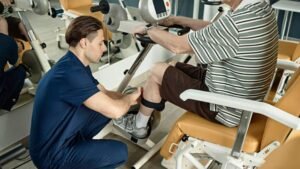 Amputee managing energy levels after limb loss to reduce fatigue and burnout